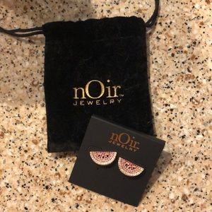 Noir Jewelry Watermelon Stud Earrings